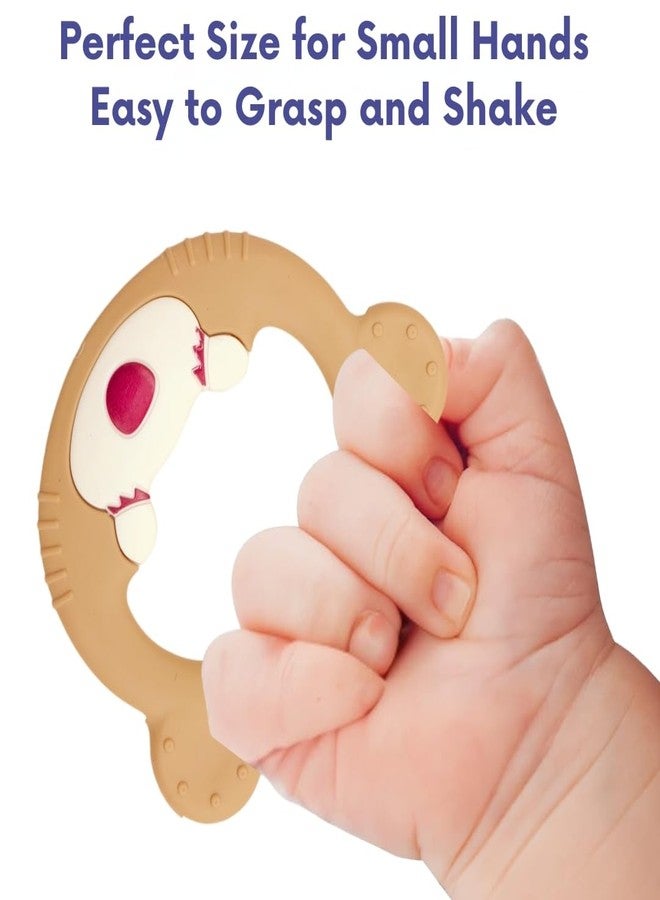 بلس بوينت مجموعة ألعاب خشخيشة للأطفال الرضع من بلس بوينت، 6 قطع، ألوان جذابة، خشخيشة وعضاضة للأطفال من عمر 0 إلى 12 شهرًا، ألعاب أطفال حديثي الولادة بألوان ممتعة وصوت خشخشة ناعم، مجموعة ألعاب عضاضة للأطفال حديثي الولادة، هدية - Image 2